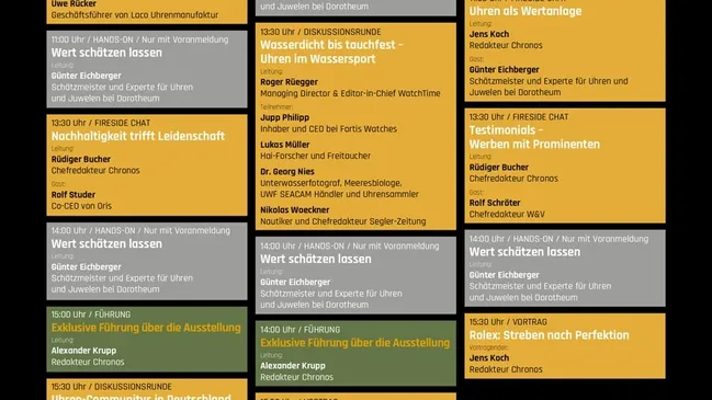 WatchTime Düsseldorf 2022 Programm final