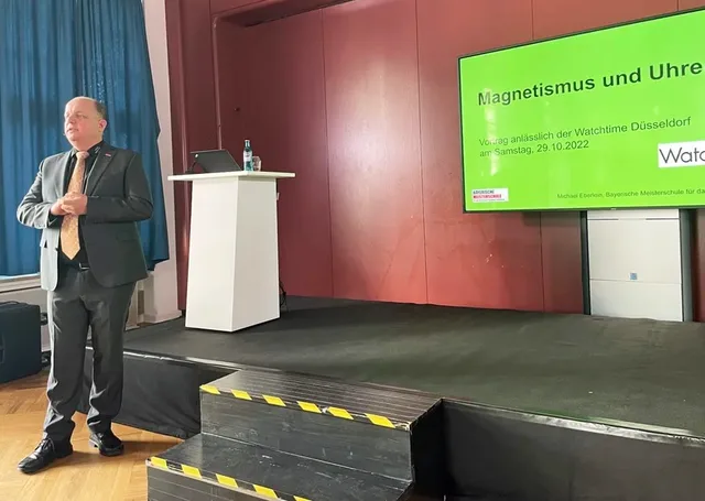 Vortrag Magnetismus bei der WatchTime Düsseldorf 2022