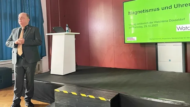 Vortrag Magnetismus bei der WatchTime Düsseldorf 2022