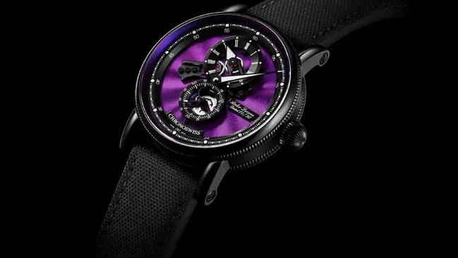 Chronoswiss: Flying Regulator Open Gear Purple Panther