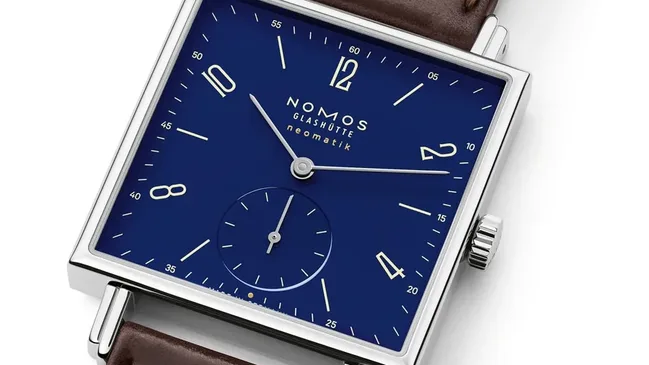 Nomos Glashütte: Tetra Neomatik, blaues Zifferblatt