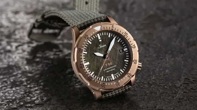 Sinn Spezialuhren: T50 Goldbronze