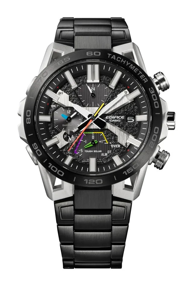 Casio: Edifice EQB-2000 Connected Chronograph mit schwarzem Band