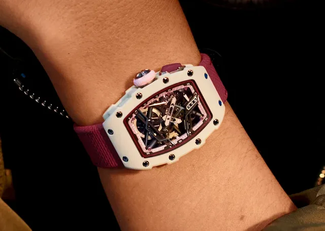 Richard Mille: RM 07-04 Automatic Sport, Damenuhr, am Handgelenk von Nelly Korda