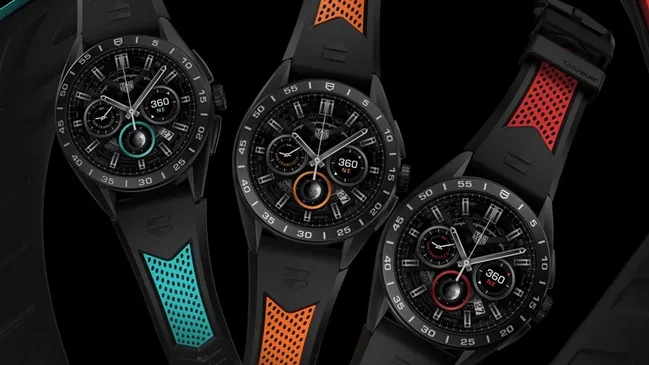 TAG Heuer: Connected, verschiedene Farben Kautschukband