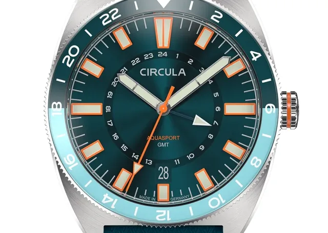 Circula: AquaSport GMT mit Kautschukband