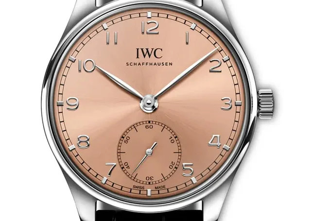 IWC: Portugieser Automatic 40 in Lachsrot