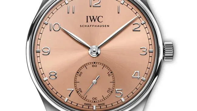 IWC: Portugieser Automatic 40 in Lachsrot