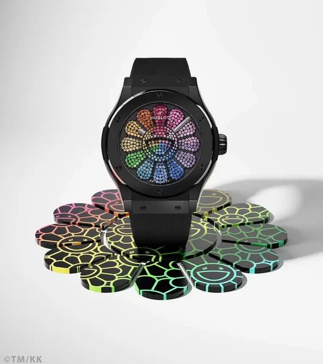 Hublot: Classic Fusion Takashi Murakami Black Ceramic Rainbow