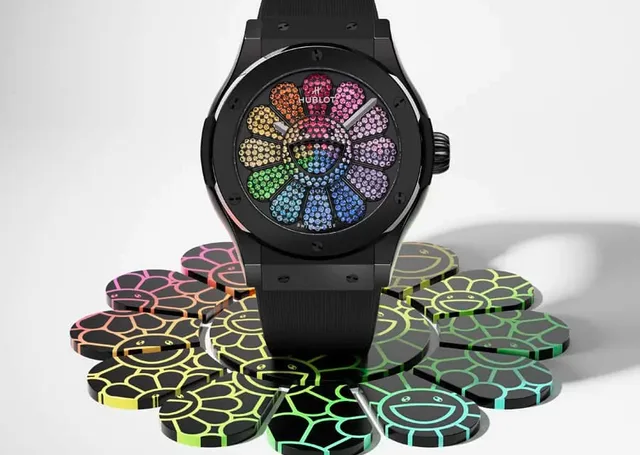 Hublot: Classic Fusion Takashi Murakami Black Ceramic Rainbow