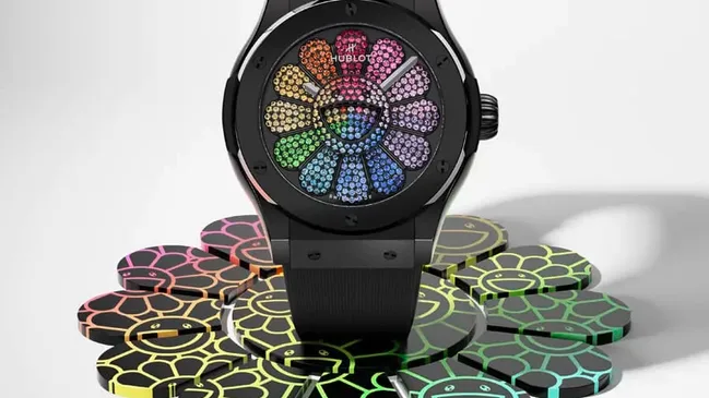 Hublot: Classic Fusion Takashi Murakami Black Ceramic Rainbow