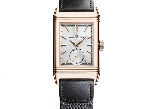 Jaeger-LeCoultre: Reverso Tribute Small Seconds in Rotgold mit silberfarbenem Zifferblatt