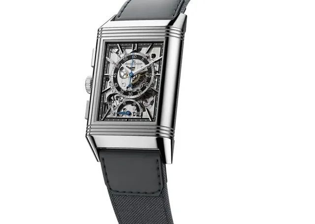 Jaeger-LeCoultre: Reverso Tribute Chronograph in Edelstahl