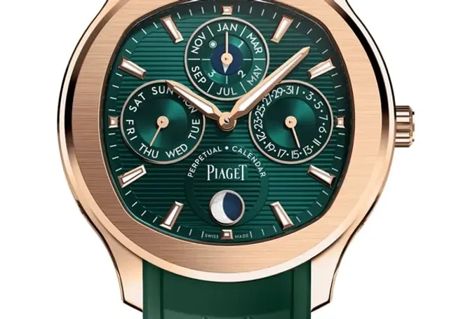 Piaget Uhr, Polo Perpetual Calendar, Grün, Gold, Watches & Wonders 2023