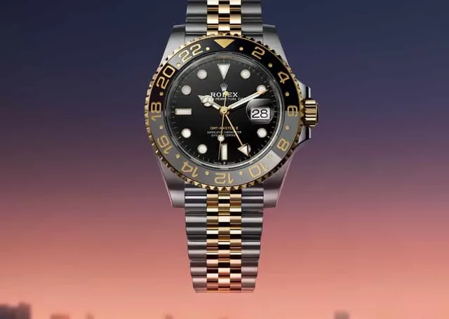 Rolex: Oyster Perpetual GMT-Master II in Bicolor mit schwarz-grauer Lünette