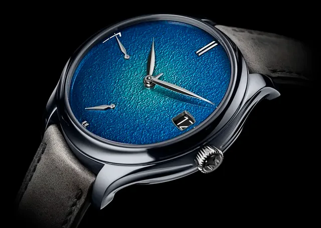 H. Moser & Cie.: Endeavour Perpetual Calendar Tantalum Blue Enamel