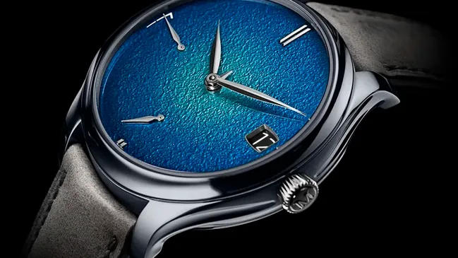 H. Moser & Cie.: Endeavour Perpetual Calendar Tantalum Blue Enamel