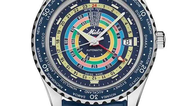 Mido: Ocean Star Decompression Worldtimer