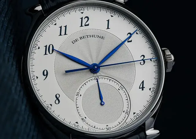 De Bethune DB Eight Monodrücker-Chronograph, Zifferblatt