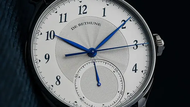 De Bethune DB Eight Monodrücker-Chronograph, Zifferblatt