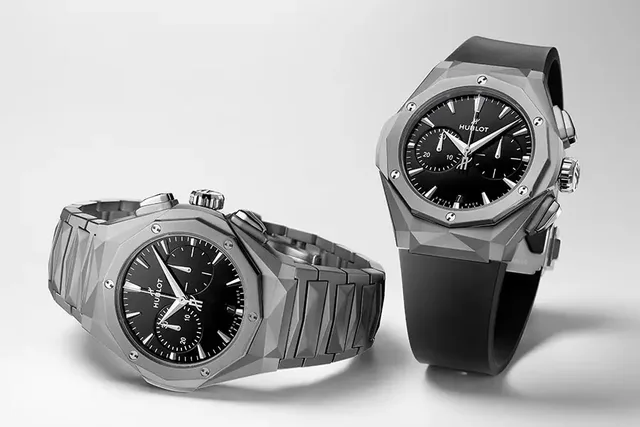 Hublot Classic Fusion Chronographen Orlinski Titanium, zwei Uhren