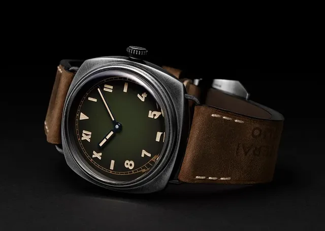 Panerai Radiomir California Uhr mit grünem Zifferblatt