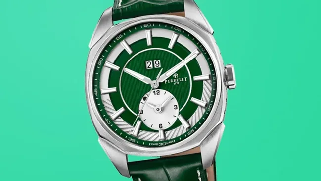 Perrelet LAB Peripheral Dual Time Emerald Green, LAB Peripheral Dual Time Emerald Green, LAB Peripheral Dual Time Emerald Green, Uhr grünes Zifferblatt