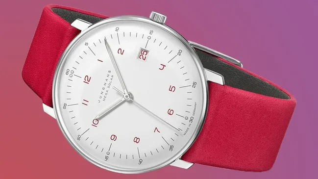 Junghans max bill MEGA Solar in Rot