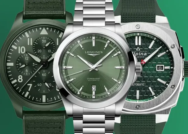 Grüne Uhren, die auffalen: IWC Schaffhausen, Longines, Alpina