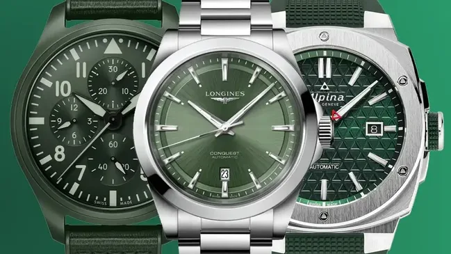 Grüne Uhren, die auffalen: IWC Schaffhausen, Longines, Alpina