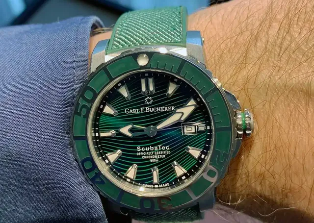 Carl F. Bucherer: die Patravi Scubatec Verde am Handgelenk