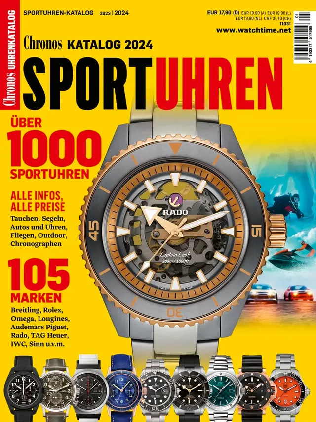 Chronos Sportuhren-Katalog 2023/24: Titel