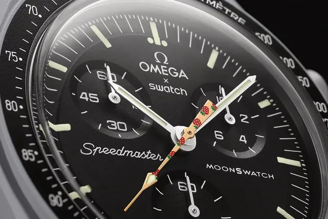 Omega x Swatch MoonSwatch Erdbeermond Zeiger