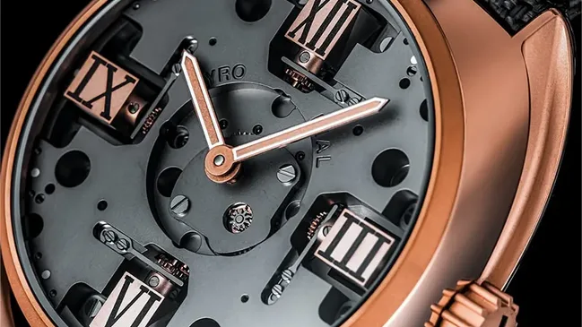 Byrne Watch Gyro Dial Zero Pink Gold