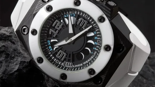 Linde Werdelin Oktopus Moon 3DTP White Black Ink