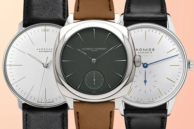 Schlichte Uhren, Junghans, Laurent Ferrier, Nomos Glashütte