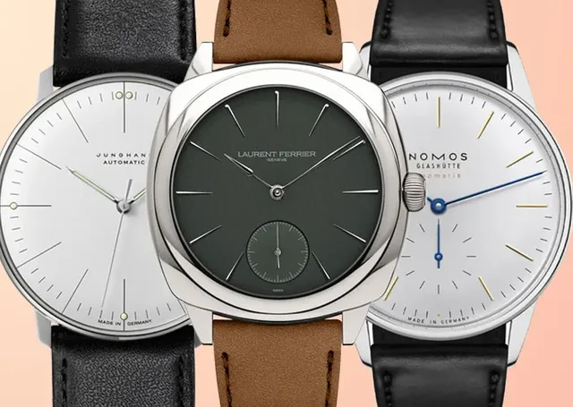 Schlichte Uhren, Junghans, Laurent Ferrier, Nomos Glashütte