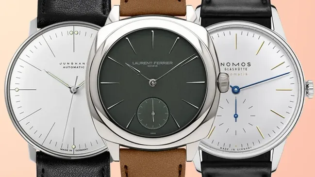 Schlichte Uhren, Junghans, Laurent Ferrier, Nomos Glashütte