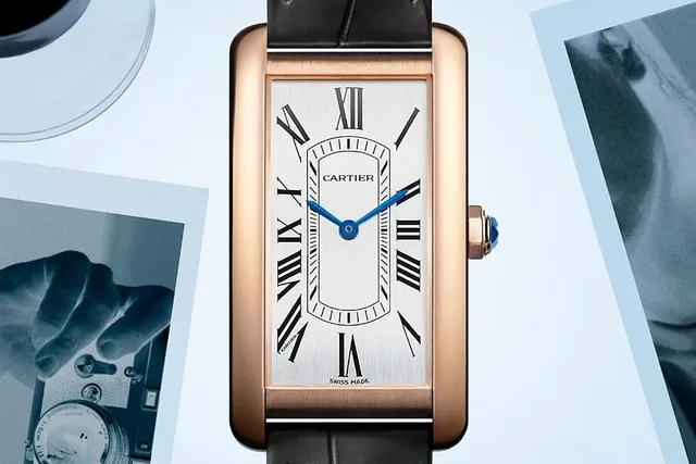 Cartier Tank Américaine Gold Uhr