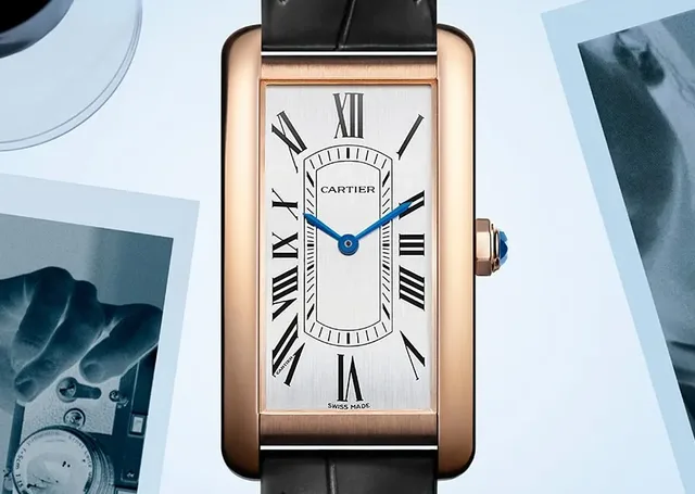 Cartier Tank Américaine Gold Uhr