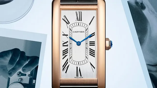 Cartier Tank Américaine Gold Uhr