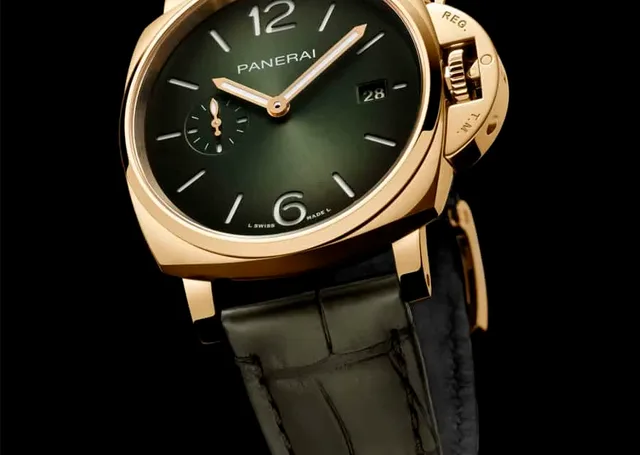 Grün und Gold ergeben eine aufmerksamkeitsstarke Mischung