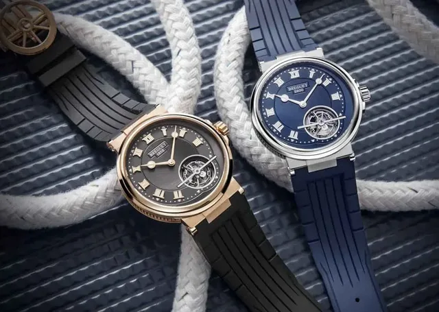 Breguet: Marine Tourbillon 5577 in Roségold und Platin
