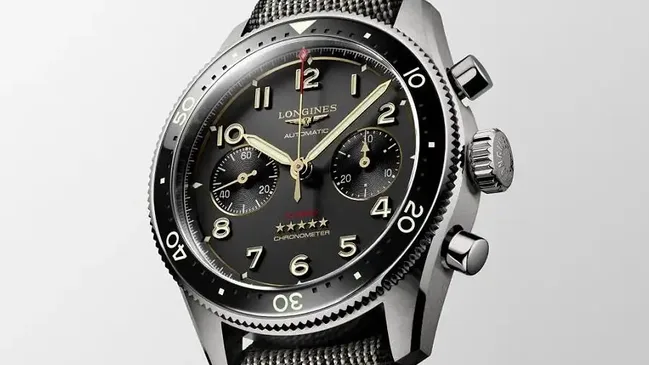 Longines Spirit Flyback Titan mit NATO-Band