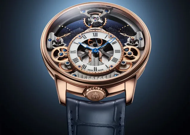 Die Time Pyramid 42.5 von Arnold & Son beeindruck mit ihrer sichtbaren Mechanik