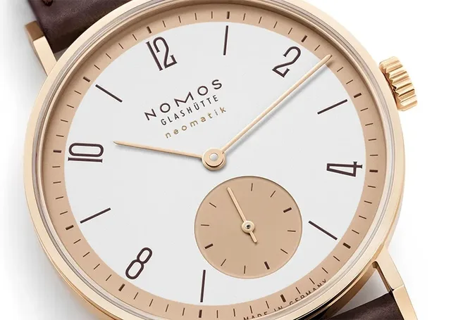 Nomos Glashütte Tangente 175 Exemplare in 18 Karat Roségold