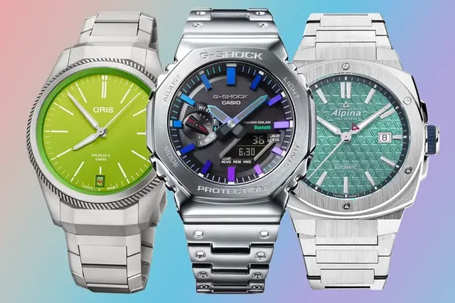 bunte Uhren: Oris, G-Shock, Alpina