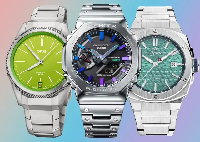 bunte Uhren: Oris, G-Shock, Alpina