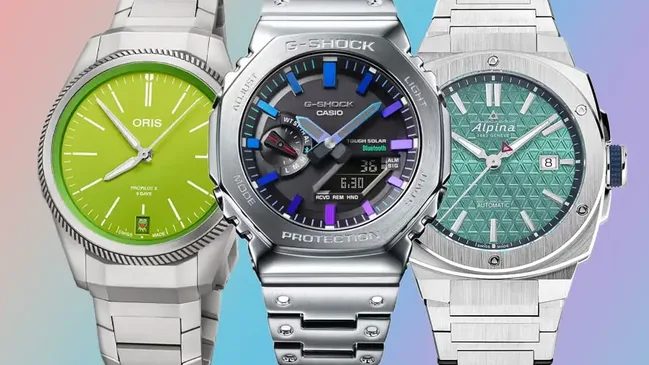 bunte Uhren: Oris, G-Shock, Alpina