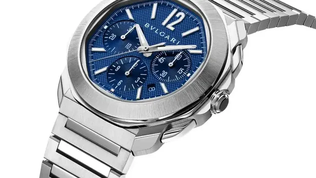 Bulgari: Octo Roma Chronograph mit Edelstahlband